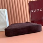 GUCCI 25S JACKIE GIORNO 44 CM IN DARK CHOCOLATE BROWN SUEDE - Image 3