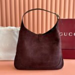 GUCCI 25S JACKIE GIORNO 44 CM IN DARK CHOCOLATE BROWN SUEDE - Image 4