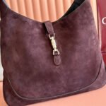 GUCCI 25S JACKIE GIORNO 44 CM IN DARK CHOCOLATE BROWN SUEDE - Image 7