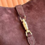 GUCCI 25S JACKIE GIORNO 44 CM IN DARK CHOCOLATE BROWN SUEDE - Image 8