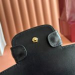 GUCCI 25S HORSEBIT 1955 MEDIUM SHOULDER BAG 29 CM IN BLACK CALFSKIN WITH GOLD HARDWARE - Image 16