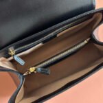 GUCCI 25S HORSEBIT 1955 MEDIUM SHOULDER BAG 29 CM IN BLACK CALFSKIN WITH GOLD HARDWARE - Image 18