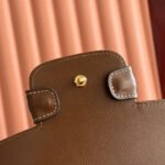 GUCCI 25S HORSEBIT 1955 MEDIUM SHOULDER BAG 29 CM IN BROWN CALFSKIN WITH GOLD HARDWARE - Image 5