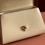 GUCCI 25S HORSEBIT 1955 MEDIUM SHOULDER BAG 22 CM IN CREAM WHITE CALFSKIN WITH GOLD HARDWARE - Image 6