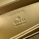 GUCCI 25S HORSEBIT 1955 MEDIUM SHOULDER BAG 22 CM IN CREAM WHITE CALFSKIN WITH GOLD HARDWARE - Image 9