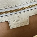 GUCCI 25S HORSEBIT 1955 MEDIUM SHOULDER BAG 29 CM IN CREAM WHITE CALFSKIN WITH GOLD HARDWARE - Image 8