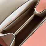 GUCCI 25S HORSEBIT 1955 MEDIUM SHOULDER BAG 22 CM IN BEIGE CANVAS AND CREAM WHITE CALFSKIN WITH GOLD HARDWARE - Image 18