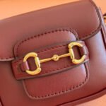 GUCCI 26S HORSEBIT 1955 BAG 13 IN DARK RED CALFSKIN - Image 12