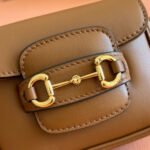 GUCCI 26S HORSEBIT 1955 BAG 13 IN BROWN CALFSKIN - Image 5