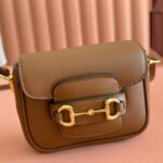 GUCCI 26S HORSEBIT 1955 BAG 13 IN BROWN CALFSKIN - Image 16