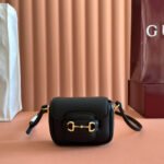 GUCCI 26S HORSEBIT 1955 BAG 13 IN BLACK CALFSKIN - Image 10