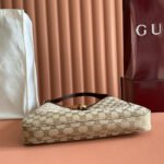 GUCCI 25S JACKIE MONOGRAM 28 CM IN LIGHT BROWN CANVAS AND CALFSKIN - Image 7
