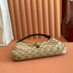 GUCCI 25S JACKIE MONOGRAM 27 CM IN LIGHT BROWN CANVAS AND CALFSKIN - Image 13