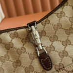 GUCCI 25S JACKIE MONOGRAM 27 CM IN LIGHT BROWN CANVAS AND CALFSKIN - Image 8