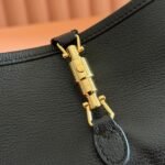 GUCCI 26S JACKIE SLIM SHOULDER BAG 27 IN BLACK CALFSKIN - Image 4