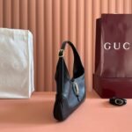 GUCCI 26S JACKIE SLIM SHOULDER BAG 27 IN BLACK CALFSKIN - Image 11