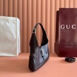 GUCCI 26S JACKIE SLIM SHOULDER BAG 27 IN DARK BROWN CALFSKIN - Image 2