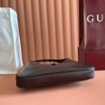 GUCCI 26S JACKIE SLIM SHOULDER BAG 28 IN DARK BROWN CALFSKIN - Image 15