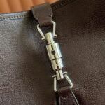 GUCCI 26S JACKIE SLIM SHOULDER BAG 28 IN DARK BROWN CALFSKIN - Image 3