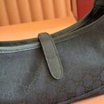 GUCCI 26S JACKIE SLIM SHOULDER BAG 27 IN BLACK CANVAS - Image 14