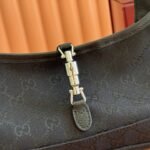 GUCCI 26S JACKIE SLIM SHOULDER BAG 27 IN BLACK CANVAS - Image 4