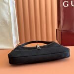 GUCCI 26S JACKIE SLIM SHOULDER BAG 27 IN BLACK CANVAS - Image 16