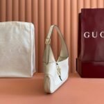 GUCCI 26S JACKIE SLIM SHOULDER BAG 27 IN CREAM WHITE CALFSKIN - Image 2