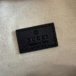 GUCCI 26S GIGLIO TOP HANDLE BAG 19 IN BLUE AND WHITE DENIM - Image 9