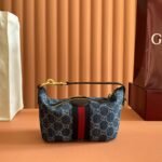 GUCCI 26S GIGLIO TOP HANDLE BAG 19 IN BLUE AND WHITE DENIM - Image 2
