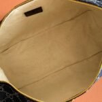 GUCCI 26S GIGLIO TOP HANDLE BAG 27 IN BLUE AND WHITE DENIM - Image 18