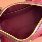 GUCCI 26S OPHIDIA BOSTON BAG 21 IN DARK RED CANVAS EMBELLISHED WITH RHINESTONES - Image 8