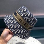 BUCKET HAT IN NAVY BLUE COTTON 429923 - Image 2