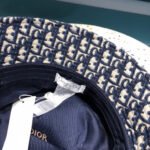 BUCKET HAT IN NAVY BLUE COTTON 429923 - Image 4