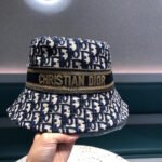BUCKET HAT IN NAVY BLUE COTTON 429923 - Image 13