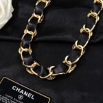 CHANEL 25S CHAIN BELT IN GOLD METALLIC AND BLACK CALFSKIN 614282 - Image 7