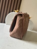 CHANEL 25S FLAP BAG 34 IN BROWN SUEDE - Image 7