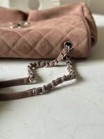 CHANEL 25S FLAP BAG 34 IN BROWN SUEDE - Image 3