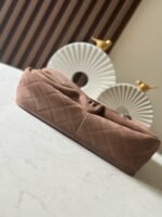 CHANEL 25S FLAP BAG 34 IN BROWN SUEDE - Image 9