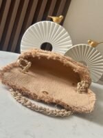 CHANEL 25S FLAP BAG 27 IN BEIGE FABRIC - Image 6