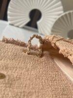 CHANEL 25S FLAP BAG 27 IN BEIGE FABRIC - Image 17