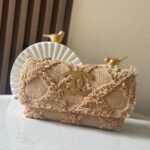 CHANEL 25S FLAP BAG 27 IN BEIGE FABRIC - Image 10