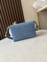 CHANEL 25S SHOULDER BAG 26 IN BLUE DENIM WITH GOLD HARDWARE - Image 5