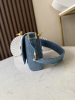 CHANEL 25S SHOULDER BAG 26 IN BLUE DENIM WITH GOLD HARDWARE - Image 2