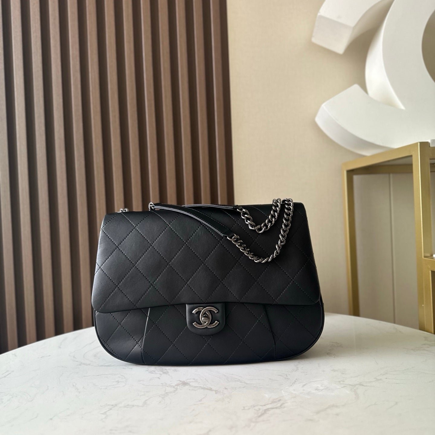 img_a5af95f4_20250630_i1751270121221_8532_0_0_jpg CHANEL 25S SHOULDER BAG 34 IN BLACK CALFSKIN - Image 1