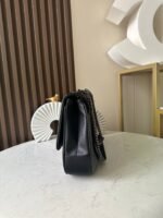 CHANEL 25S SHOULDER BAG 34 IN BLACK CALFSKIN - Image 2