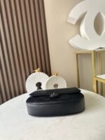 CHANEL 25S SHOULDER BAG 34 IN BLACK CALFSKIN - Image 13