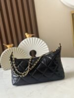 CHANEL 26S HOBO BAG 26 IN BLACK LAMBSKIN - Image 13