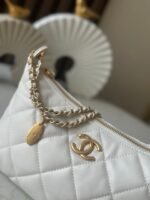 CHANEL 26S HOBO BAG 26 IN WHITE LAMBSKIN - Image 13