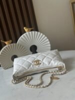 CHANEL 26S HOBO BAG 26 IN WHITE LAMBSKIN - Image 9