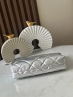 CHANEL 26S HOBO BAG 26 IN SILVER LAMBSKIN - Image 13